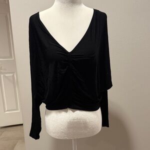 Marciano Black V-Neck Blouse